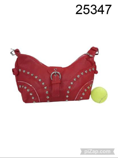 Imagen de BAG AGARRATE CATALINA C/TACHAS Y HEBILLA NEGRA/ROJA/BEIGE 2.26